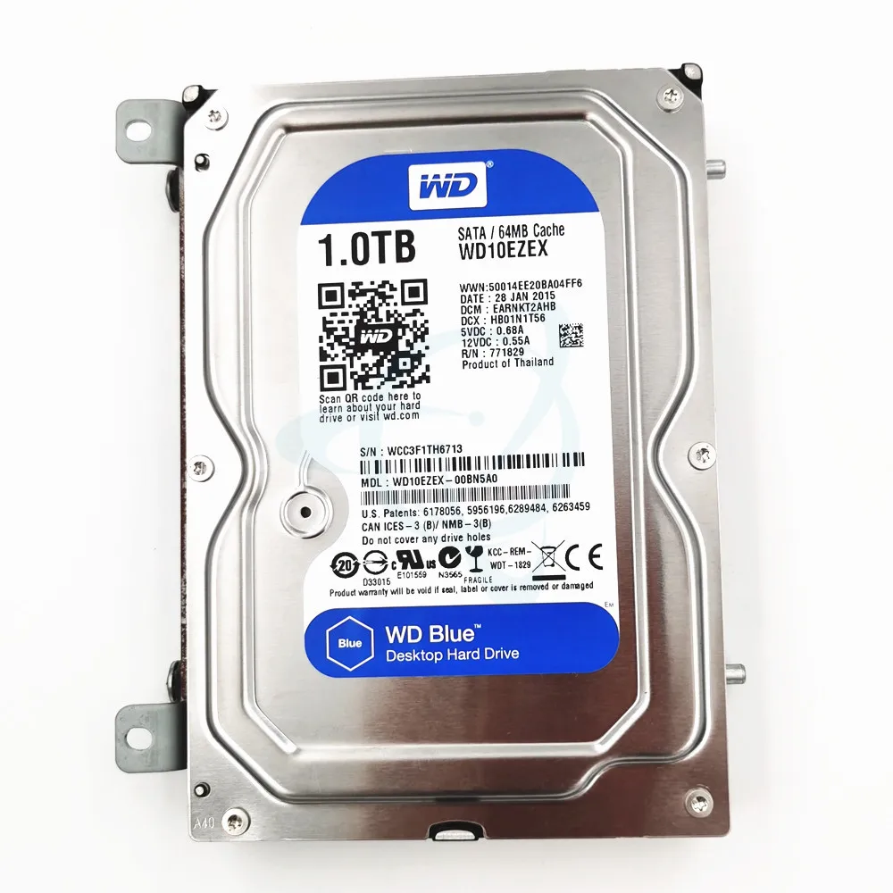 Внутренний жесткий диск WD BLUE на ТБ 3 5 дюйма 7200 об/мин 64 Мб кэш-памяти SATA III 6 ГБ/сек.