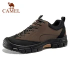 Мужские треккинговые ботинки CAMEL, новинка, однослойная воловья кожа, водонепроницаемая Мужская походная обувь, нескользящая износостойкая Спортивная Уличная обувь