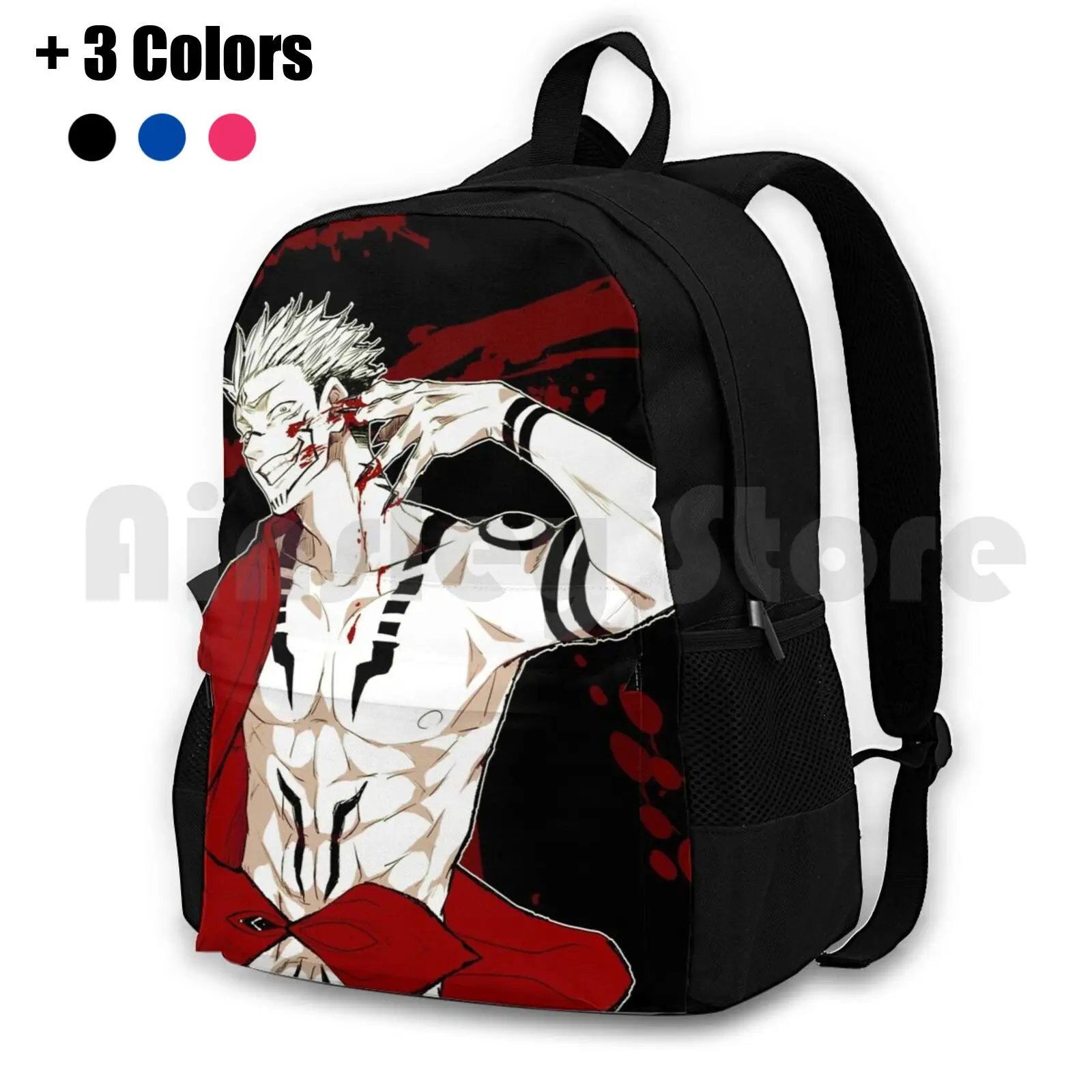 

Sukuna Outdoor Hiking Backpack Waterproof Camping Travel Jujutsu Kaisen Sukuna Yuji Itadori Megumi Gojo Jujutsu Kaisen Manga