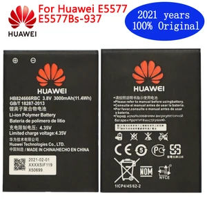 2021 years oriainal battery hb824666rbc for huawei e5577 e5577bs 937 replacement batteria real capacity phone 3000mah battery free global shipping
