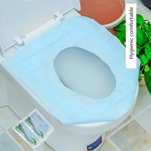 5 шт.лот одноразовые бумажные Чехлы для унитаза протектор для кемпинга путешествия гигиенический коврик для унитаза подушка набор принадлежностей для ванной комнаты