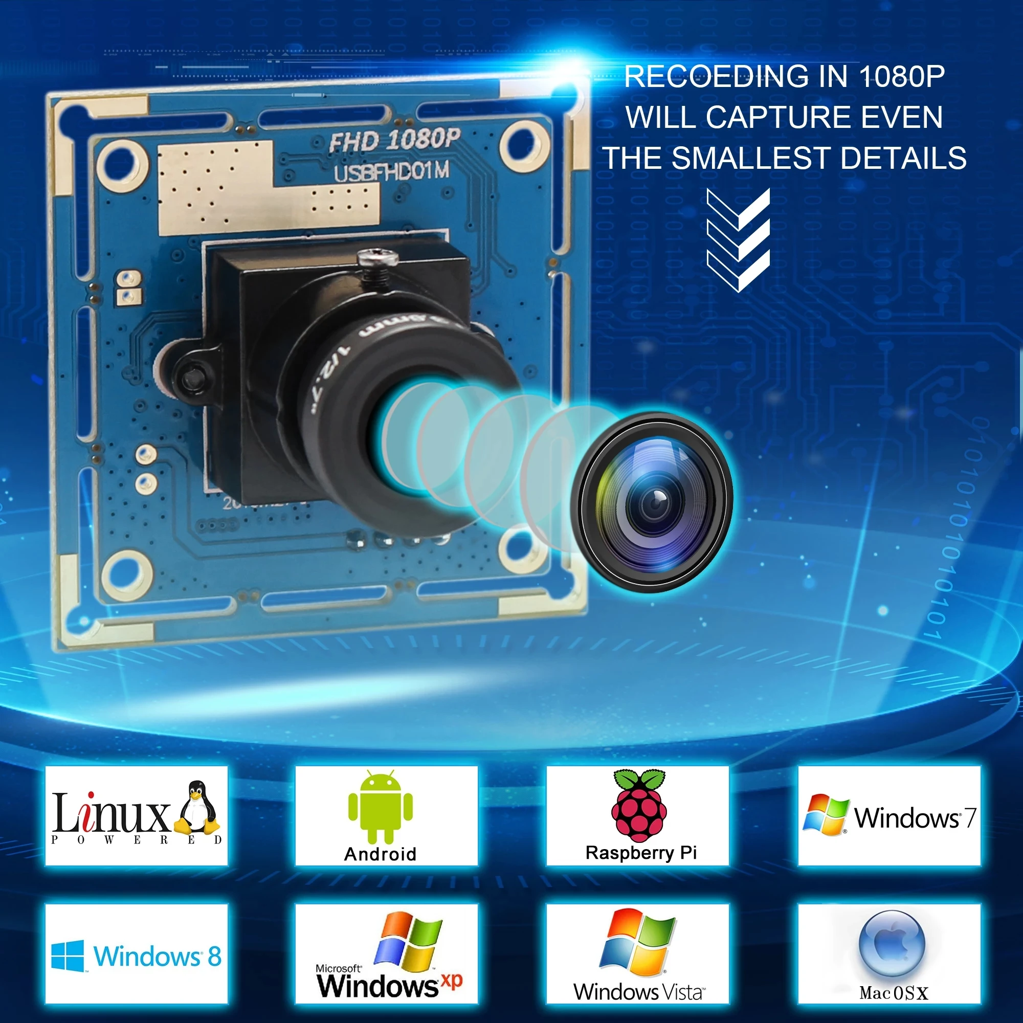 DIY HD 1080P USB модуль камеры 2MP CMOS плата OV2710 высокоскоростная веб-камера 720P 960P UVC Usb2.0