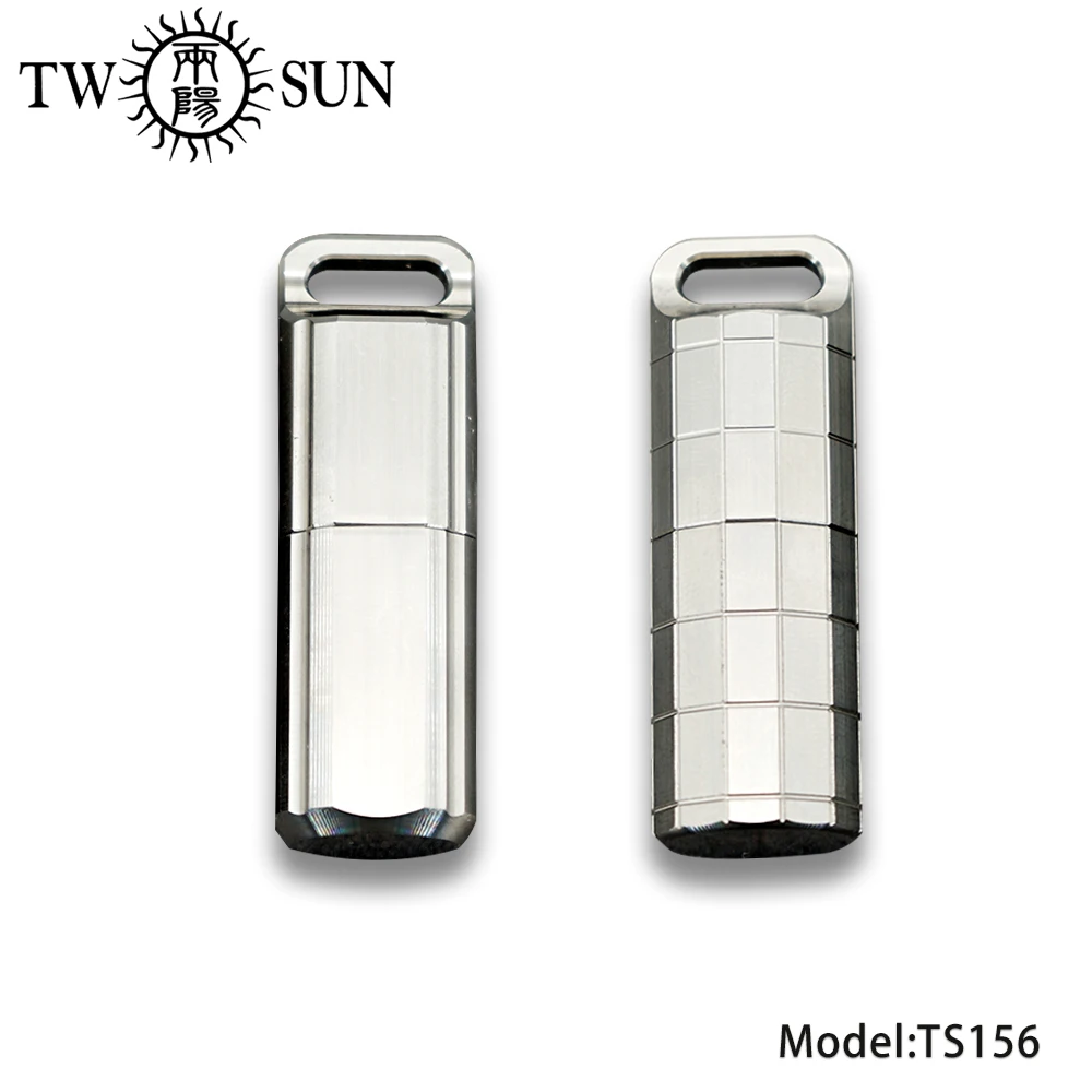 TWOSUN TC4 титановая Зажигалка водонепроницаемый чехол для таблеток держатель