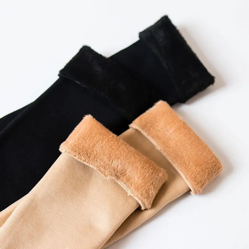 Jeseca/зимние толстые теплые женские чулки кашемировые шерстяные гольфы домашняя