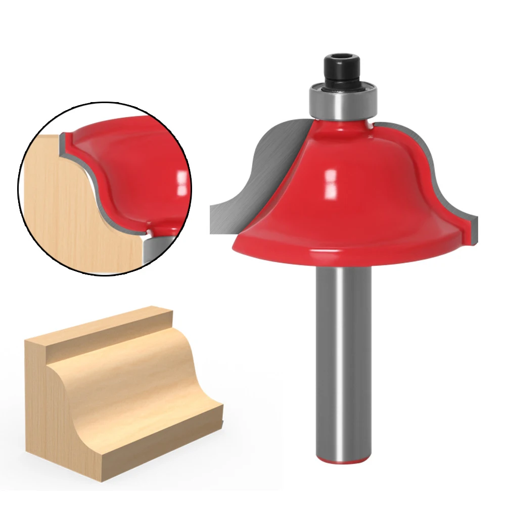 Фреза для резьбы по дереву с хвостовиком 8 мм твердосплавная насадка среднего и