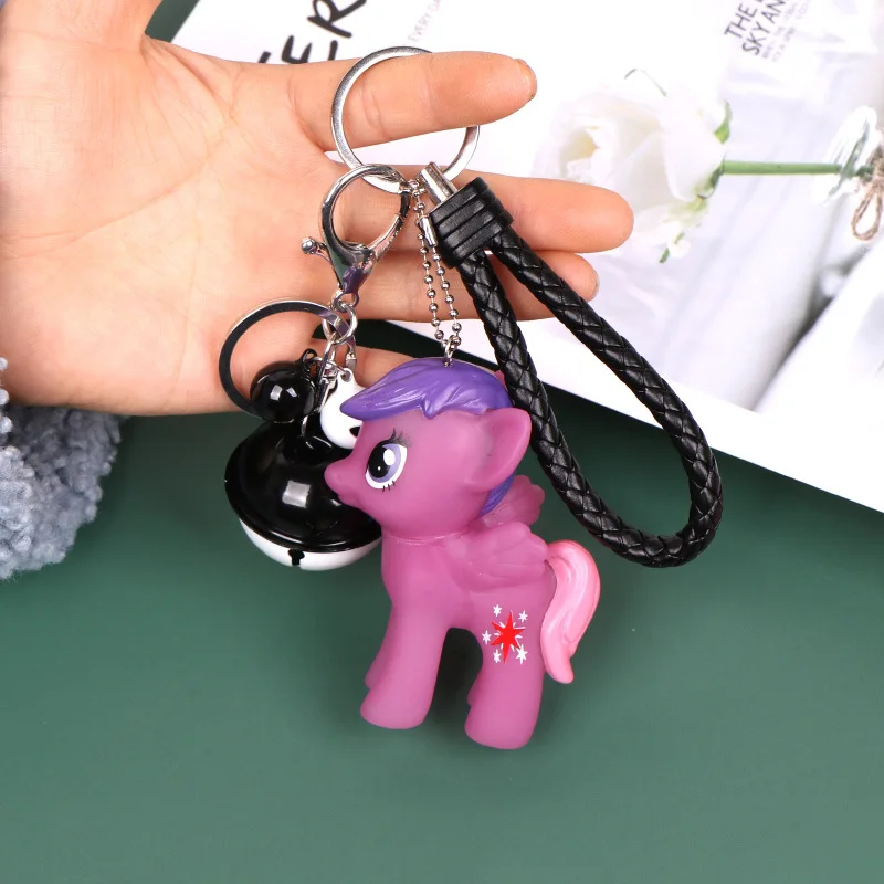 2020 новый корейский мультфильм прекрасный лошадь брелок колокольчик PU
