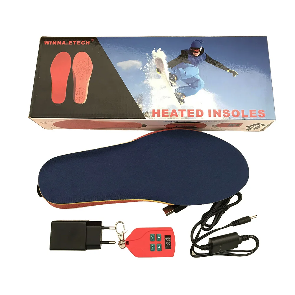 

Heated Insole Heating Sneaker Insoles with 2200mAh Lithium Battery Man Women Outdoor Warm Sneaker Cushion Accessories Shoes Pad