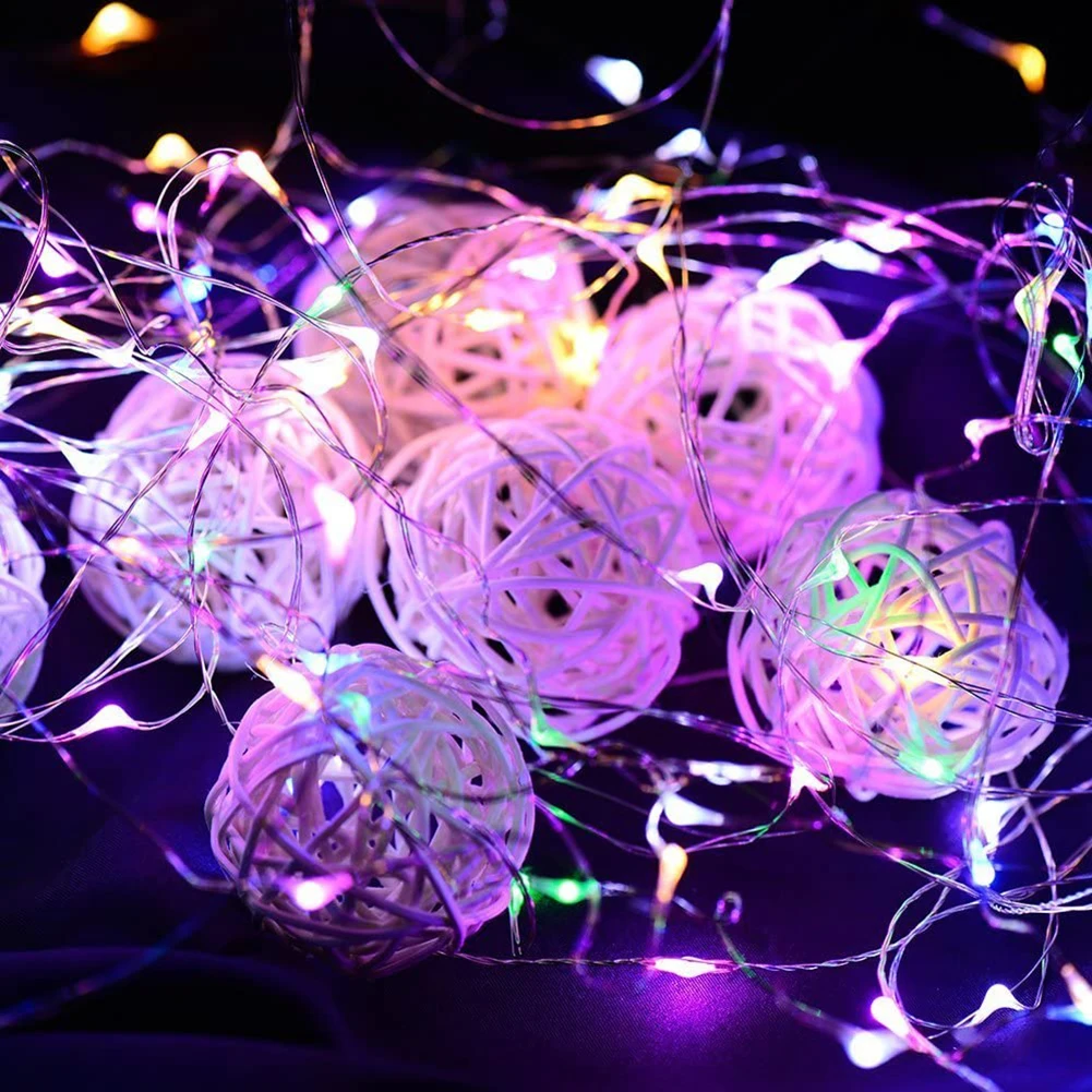 

20m 200 LED Fairy Lights Copper Wire USB Lamp String Christmas Garland Lamp with Remote Control for Wedding Decor