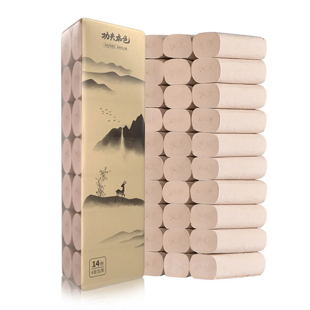 Банные туалетные бумажные салфетки в рулонах многоцветная домашняя рулонная