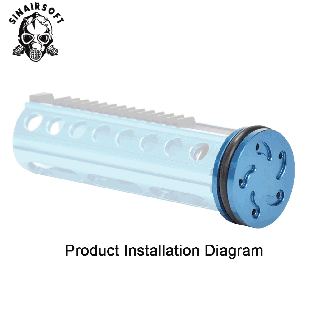 Шарикоподшипник для страйкбола алюминиевая головка поршня Whirlwind с 5 отверстиями