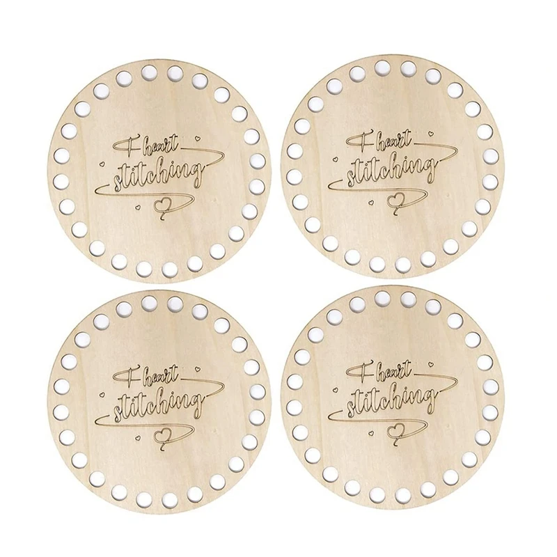 

4 PCS Embroidery Floss Organizer Wooden Round Cross Stitch Thread Holder Needlework Thread Sorter DIY Sewing Supplies