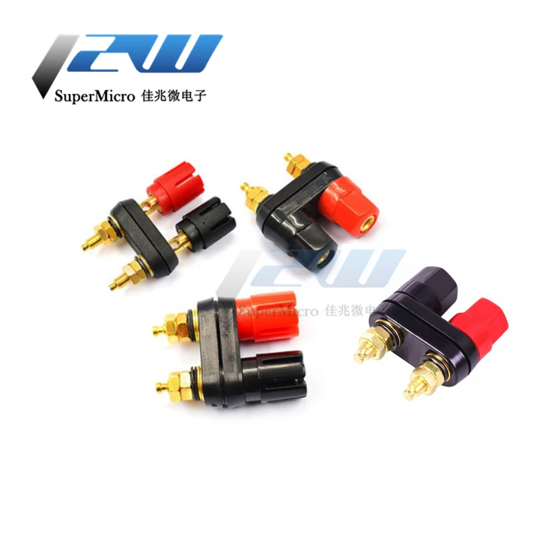 Siamese двойной усилитель мощности терминал красный черный Шестигранник/двойная