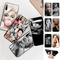marilyn monroe phone case huawei p9 p10 p20 p30 p40 lite pro p smart 2019 2020 silicone cover