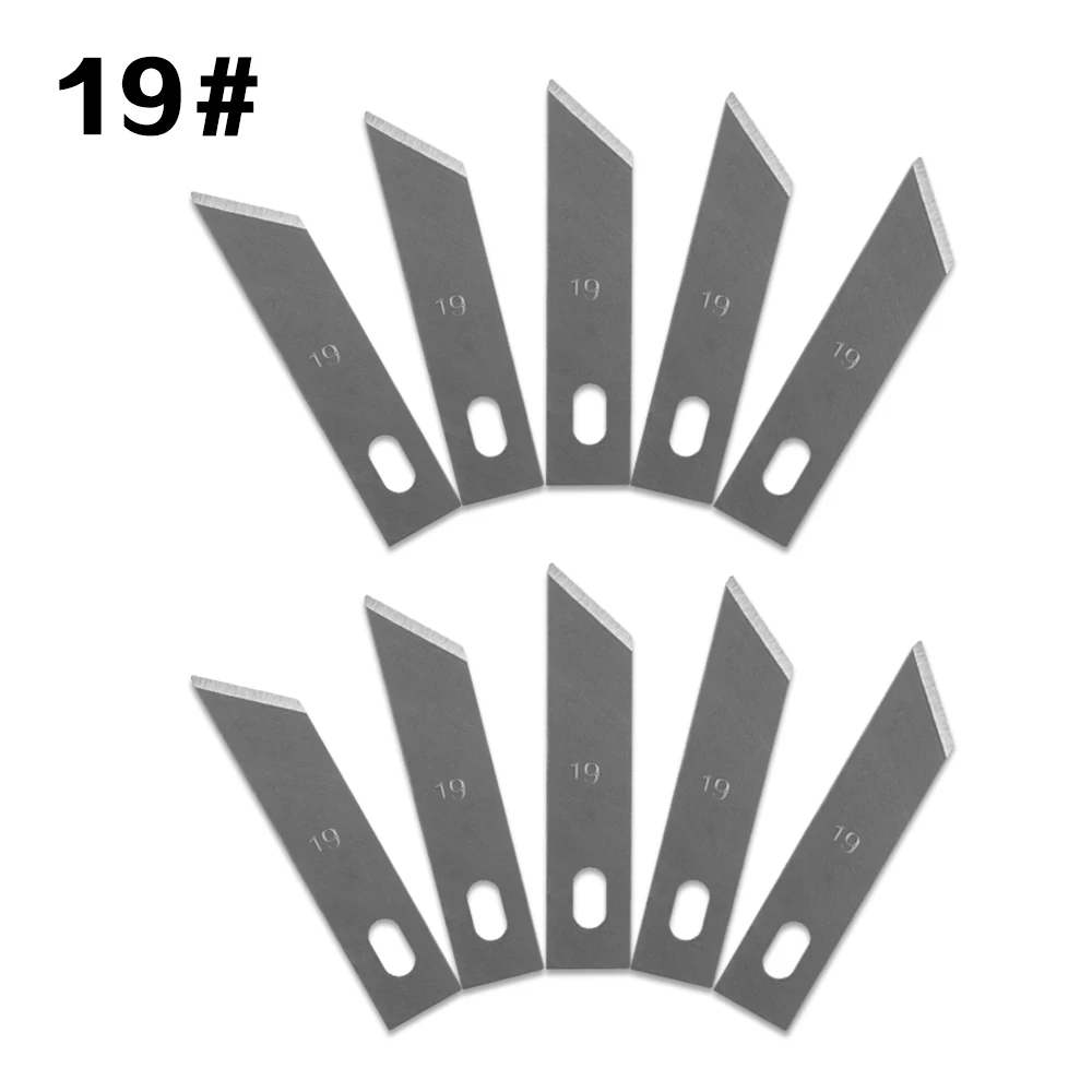 

10 Pcs One Lot 19# Knife blade replacement carving knife blades for Multi-function Scrapbooking Crafts Carving Knife Tools