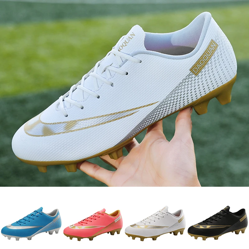 

сороконожки для футбола Мужская футбольная обувь, взрослые, детские, Tf/Fg, высокие, Молодежные футбольные бутсы, спортивная обувь для трениро...