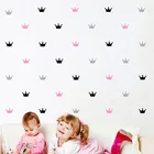 Настенные Стикеры с короной, 15 шт.компл., детская спальня, декоративные настенные наклейки, принцесса, детская комната, Настенный декор, виниловые наклейки на стену для детской комнаты