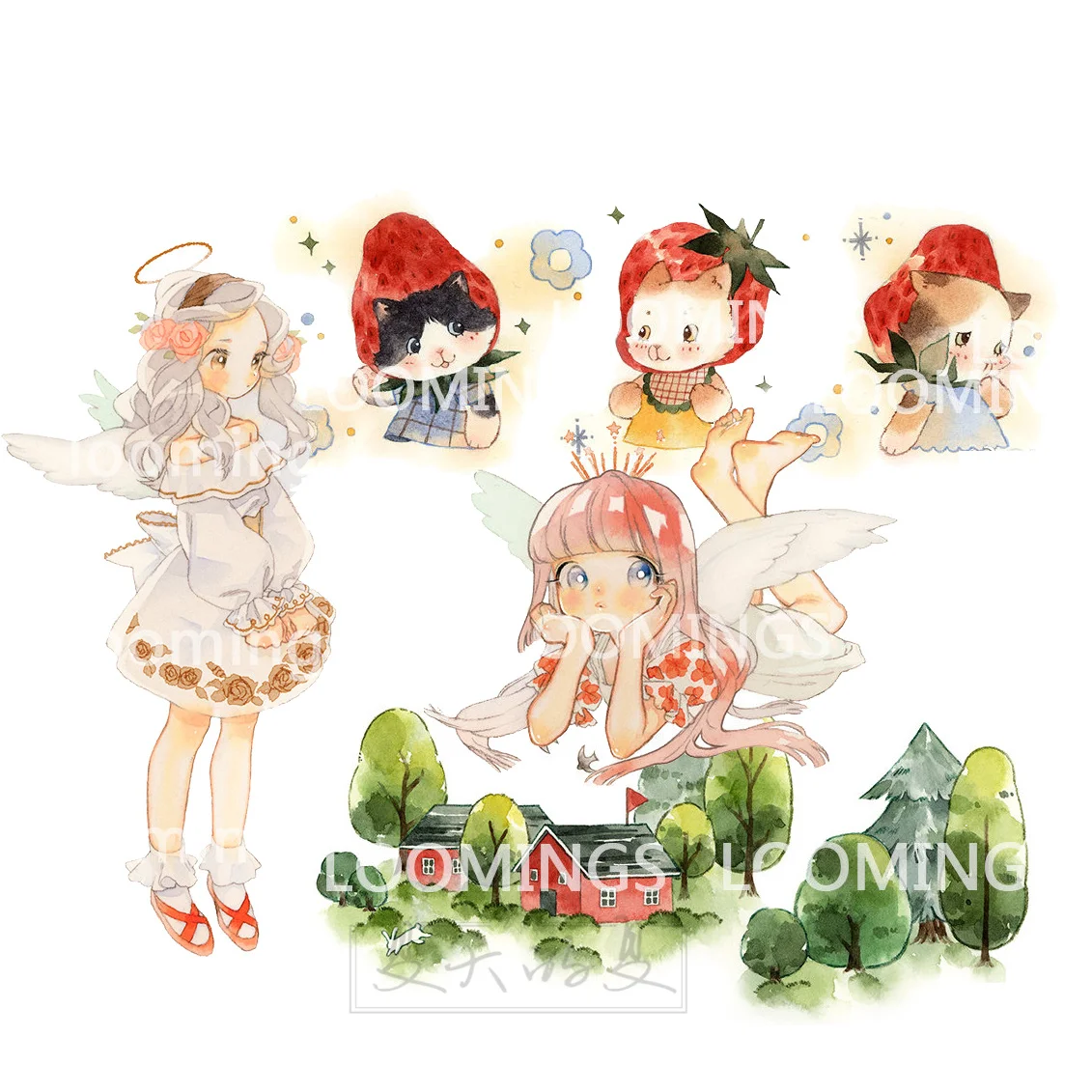 

1 loop washi loomings sweet dream / Aomori story paper tape
