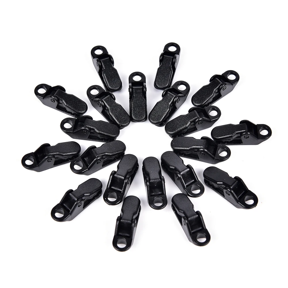 20 шт. уличные пластиковые зажимы для палатки брезента набор зажимов зажим навеса