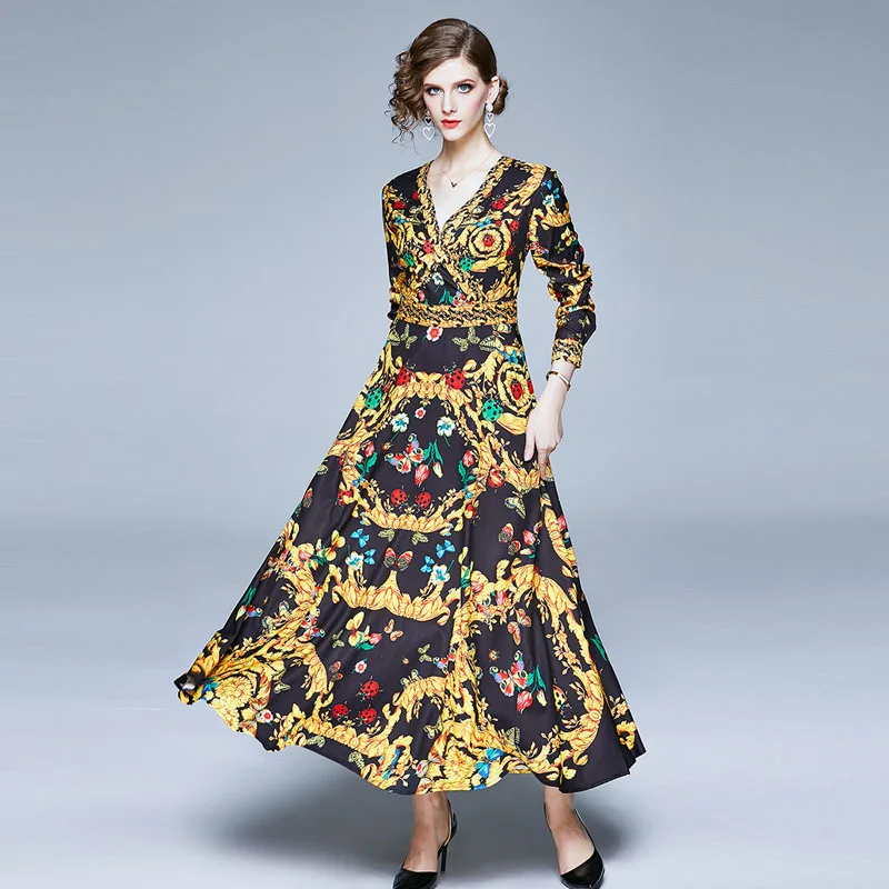 Женское модельное Платье с принтом дворца привлекательное винтажное платье