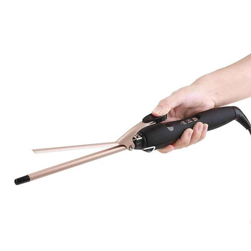 

9mm/13mMm Curling Iron Hair Waver Pear Flower Cone Curling Wand Roller Hair Curler Professional Hair Curling Iron LCD Screen