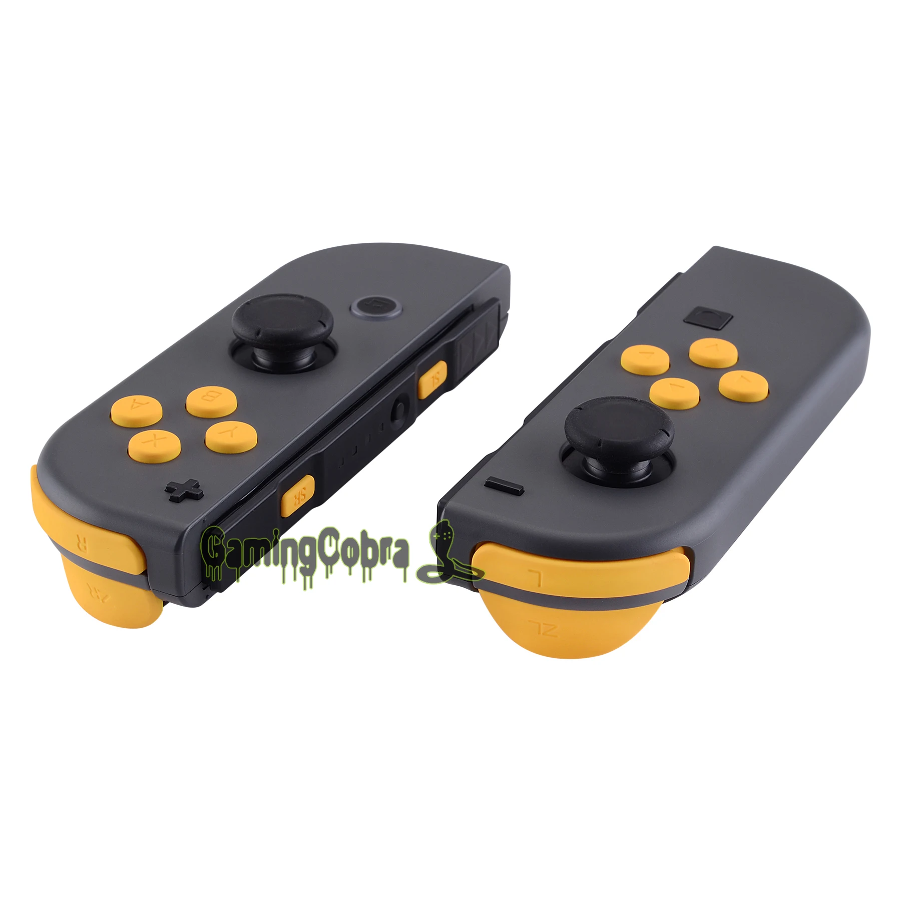 

eXtremeRate Caution Yellow ABXY Direction Keys SR SL L R ZR ZL Trigger Full Set Buttons with Tools for NS Switch & OLED Joycon