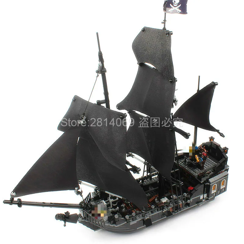 

Серия фильмов Черная жемчужина пиратский корабль декоративная модель 804 шт. строительные блоки кирпичи Детский Рождественский подарочный ...