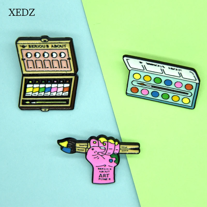 XEDZ модная клавиатура художник доска для рисования Кисть Живопись порошок