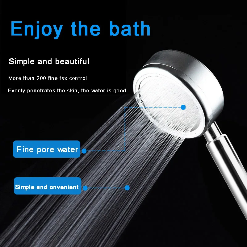 Алюминиевая насадка для душа съемный Круглый фильтр высокого давления со