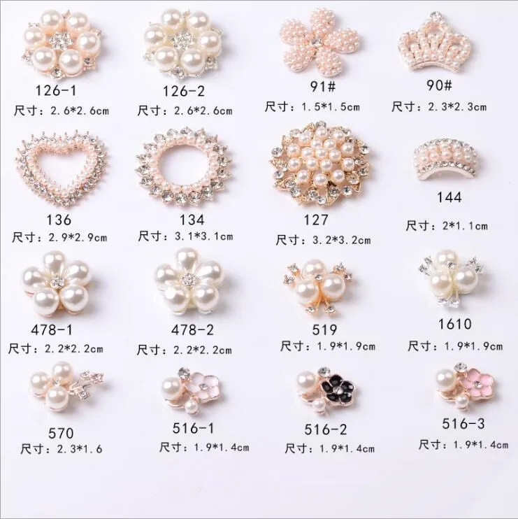 Украшения из жемчуга стразы пуговицы с плоским основанием декоративные