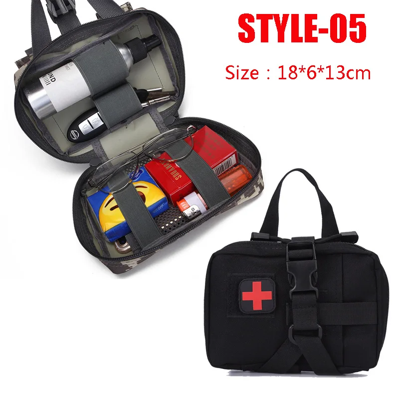 

Multifunction EDC Tactical Waist Bag Molle Camping Medical Backpack Emergency Pouch Outdoor First Aid Kits Travel Home Car Pack