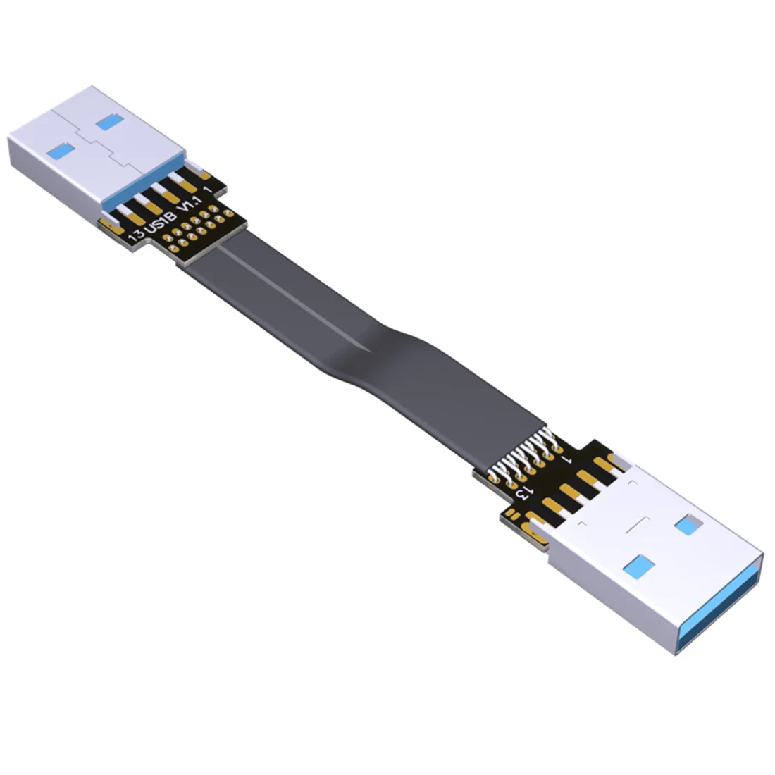 

ADT-Link USB 3.0 Cable USB to USB Type A Male to Male Extension Cable Super Speed HDD 90/270 degree Angle Up/Down Angled Cord