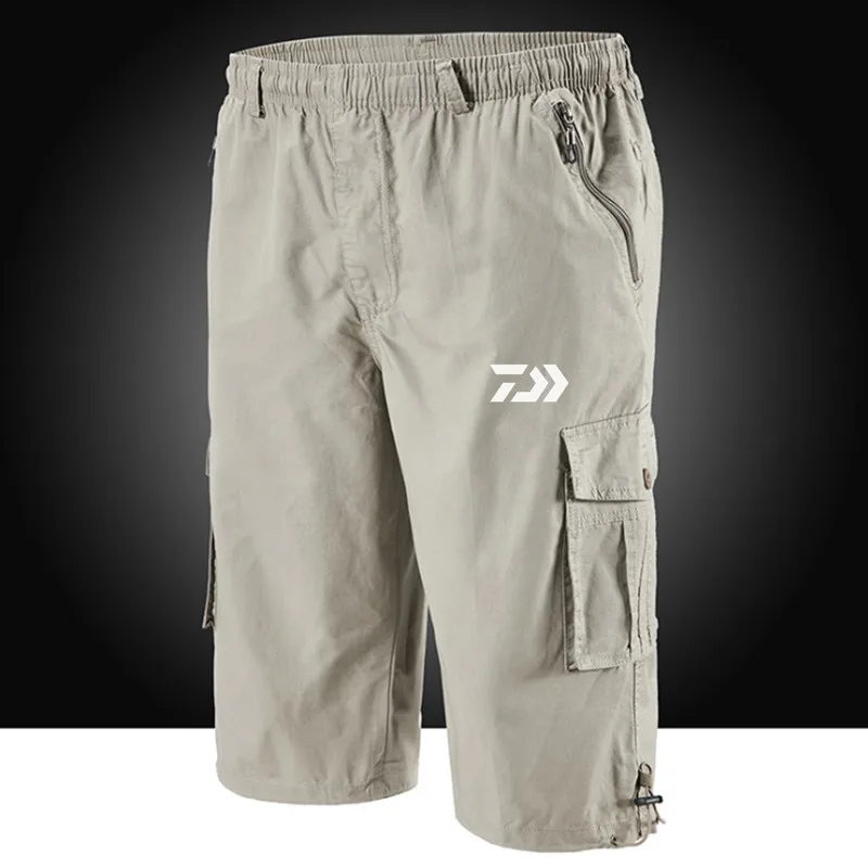 Summer Fishing Shorts Daiwa Clothes Men Outdoor Sport Cropped Trousers Breathable Nython Quick Dry Cycling | Спорт и развлечения