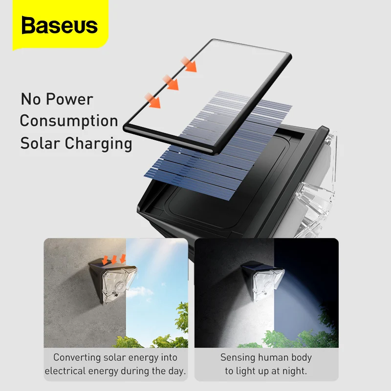 

LED Solar Light Outdoor Solar Lamp PIR Motion Sensor Garden Waterproof Exterior Solar Energy Wall Street Lights For Home