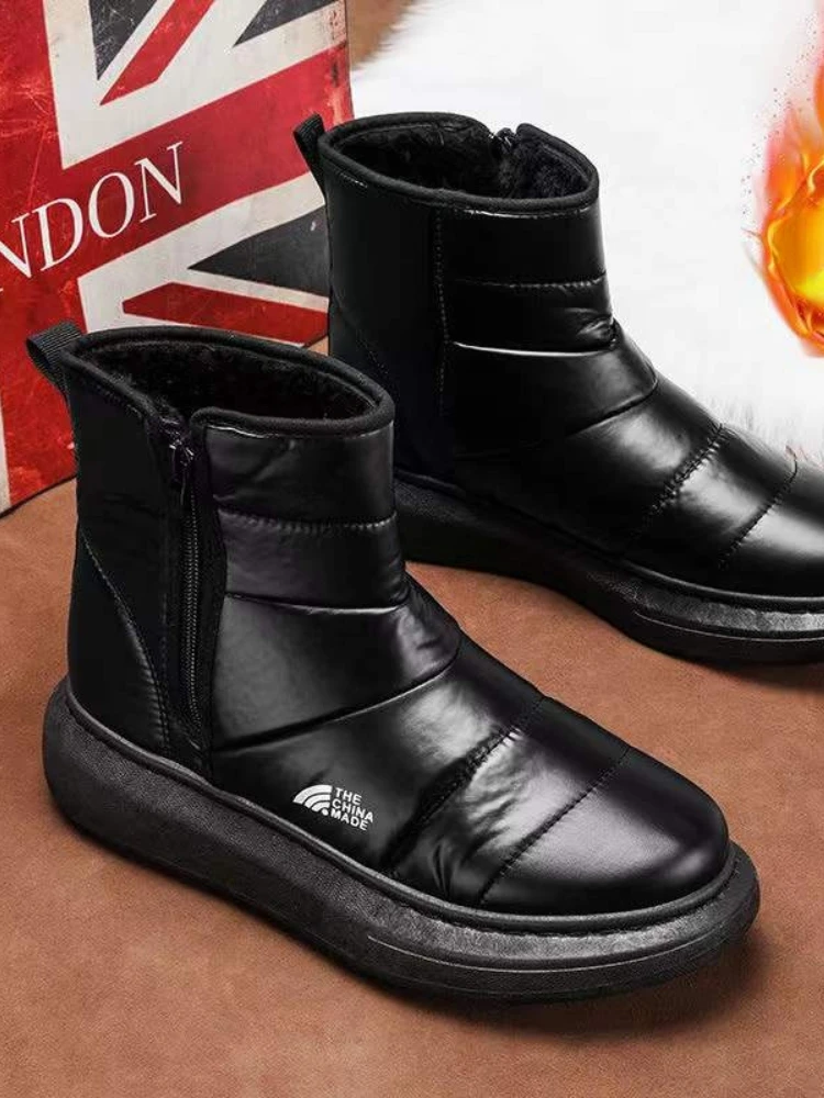 Мужские Зимние ботильоны Coslony водонепроницаемые с вулканизированной подошвой