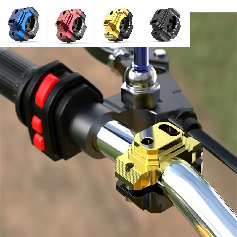 

Universal CNC Metal Moto Handlebar Bar Mirror Adapter 8MM Mirror Base Motorcycle Accessories Nondestructive Installation