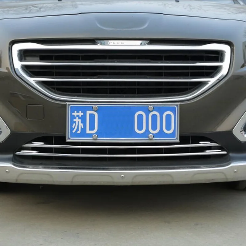 2 шт. светильник йки на автомобильный чехол из нержавеющей стали для peugeot 3008 2013