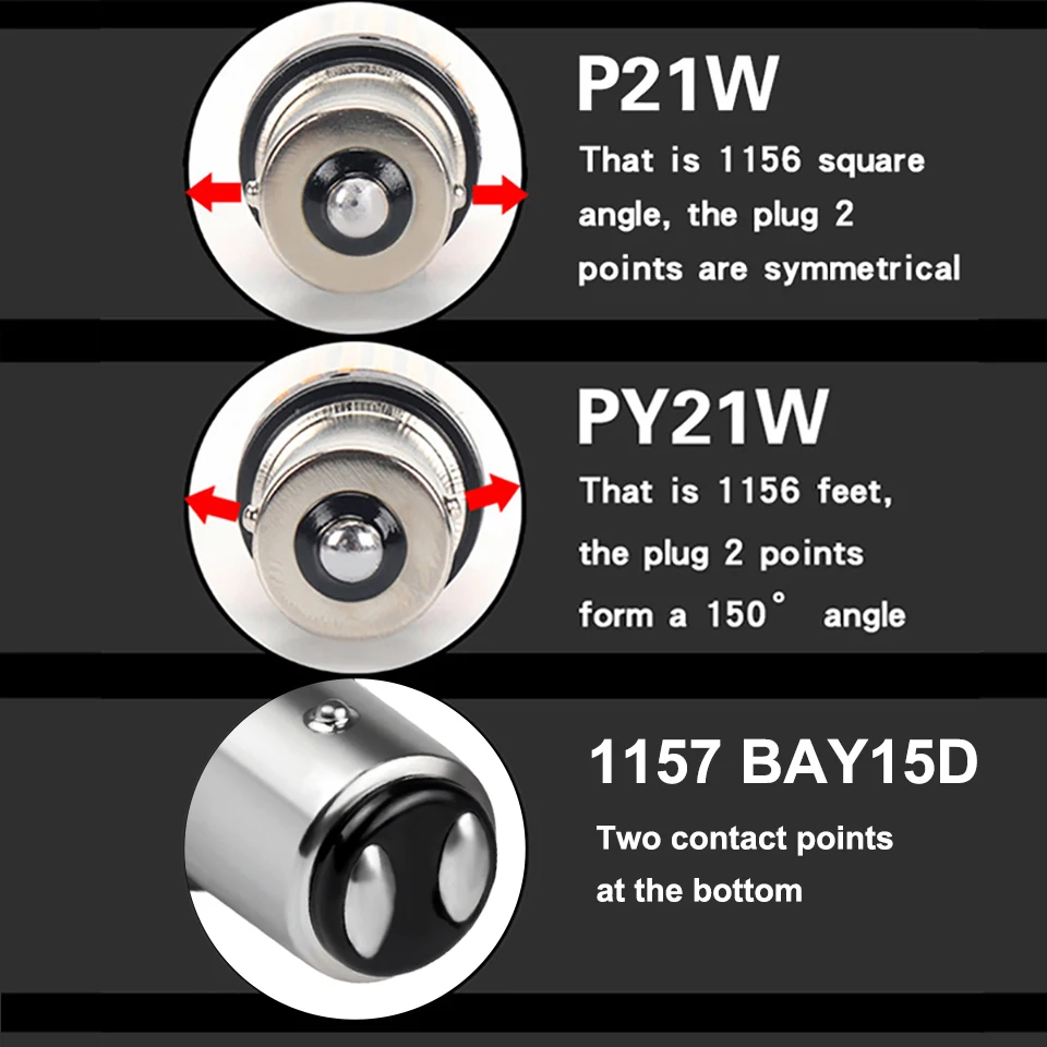 ANMINGPU 1X P21W светодиодный BA15S PY21W BAU15S 1156 ные лампы 1157 P21/5W BAY15D 3014SMD сигнальная лампа