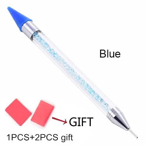 Blue-1PCS Белый карандаш бумажный деревянный карандаш палочки горячей фиксации Стразы не горячей фиксации Стразы Diy инструменты B1972 - Цвет: Blue-1PCS