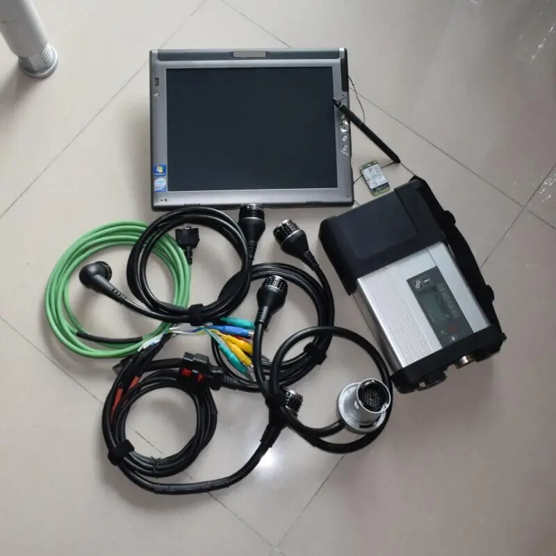 

MB Star C5 Sd connect multiplexer compact c5 For MB SD cars/trucks with star c5 2020.12 ssd software with le1700 tablet 4G Full