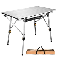 camping portable foldable table for home outdoor picnic barbecue tours tableware ultra light aluminum folding computer bed desk