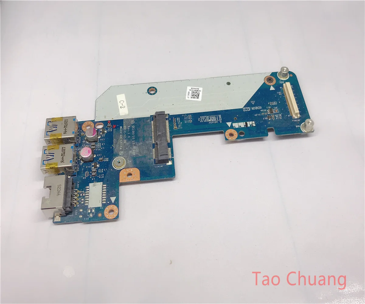 

LS-8242P для Dell Inspiron 5520 7520 15R Vostro 3560 Плата USB Ethernet печатная плата LAN разъем платы 0962WP