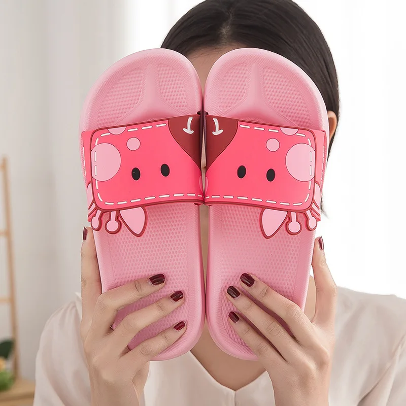 Slippers Women's  Bathroom Non-Slip Indoor Bath Household Cute Universal Home Men's Slipper Waterproof Breathable Wear-Resistant