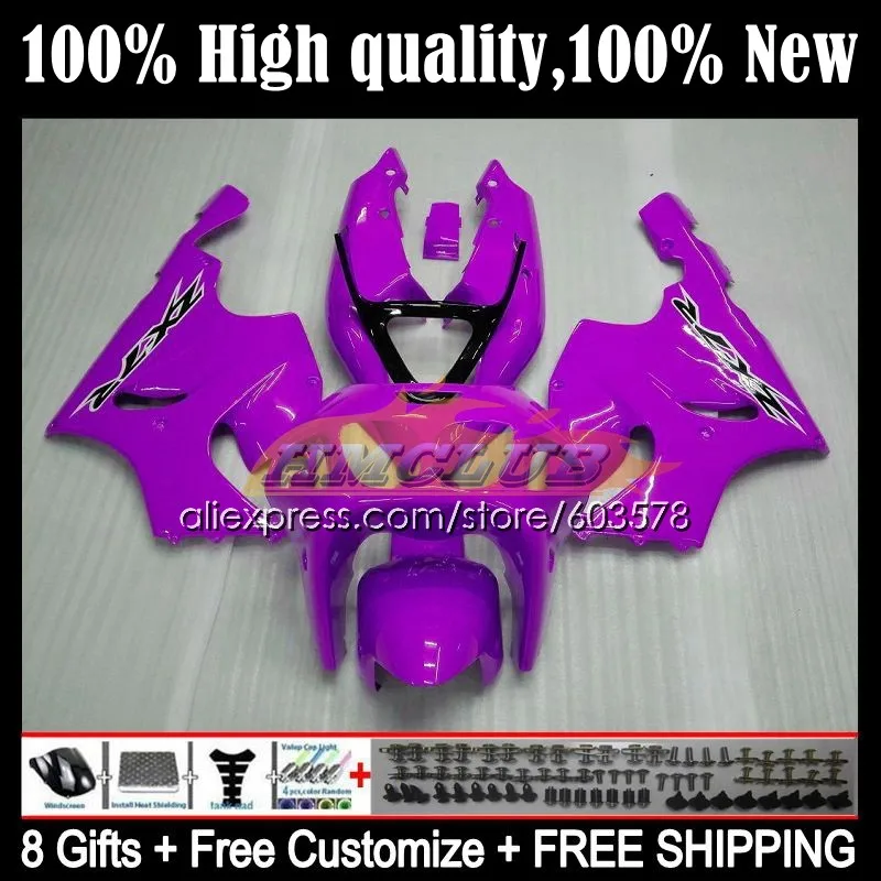 

ZX750 For KAWASAKI NINJA ZX 7R 7 R 750 CC ZX-7R 73CL.82 ZX7R 1996 1997 1998 1999 2003 ZX-750 96 00 01 02 03 Fairing Gloss purple