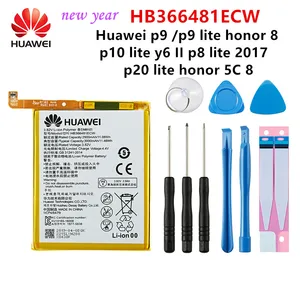 2021 year 100 orginal huawei hb366481ecw battery for huawei p9 p9 lite honor 8 p10 lite y6c p8 lite 2017 p20 lite honor 5c g9 free global shipping