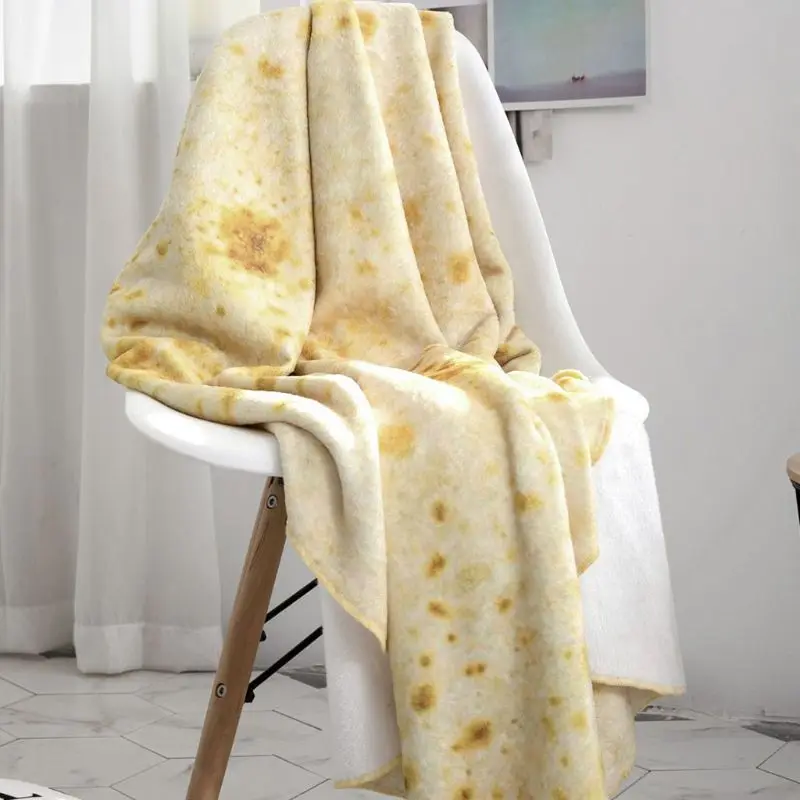 Коралловый бархат буррито тортилья круглый пледы одеяло наволочка креативный