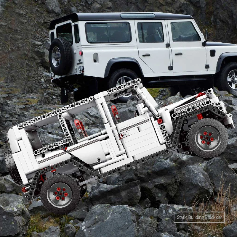 

13069 MOC Technic Series The SUV G500 AWD Wagon White Off-road Vehicle Model Building Blocks Bricks Toys Christmas gift