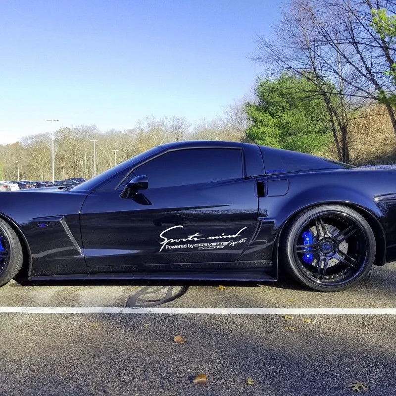 

For 2X Multiple Color Sports Mind Power for Corvette Z06 Emblems Vinyl Decal Sticker