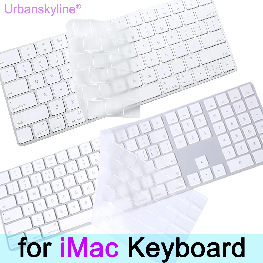 

Keyboard Cover for iMac Magic A1314 A1644 A1843 A1243 Wireless Bluetooth Numeric Silicone EU US UK Protector Skin for Apple G6