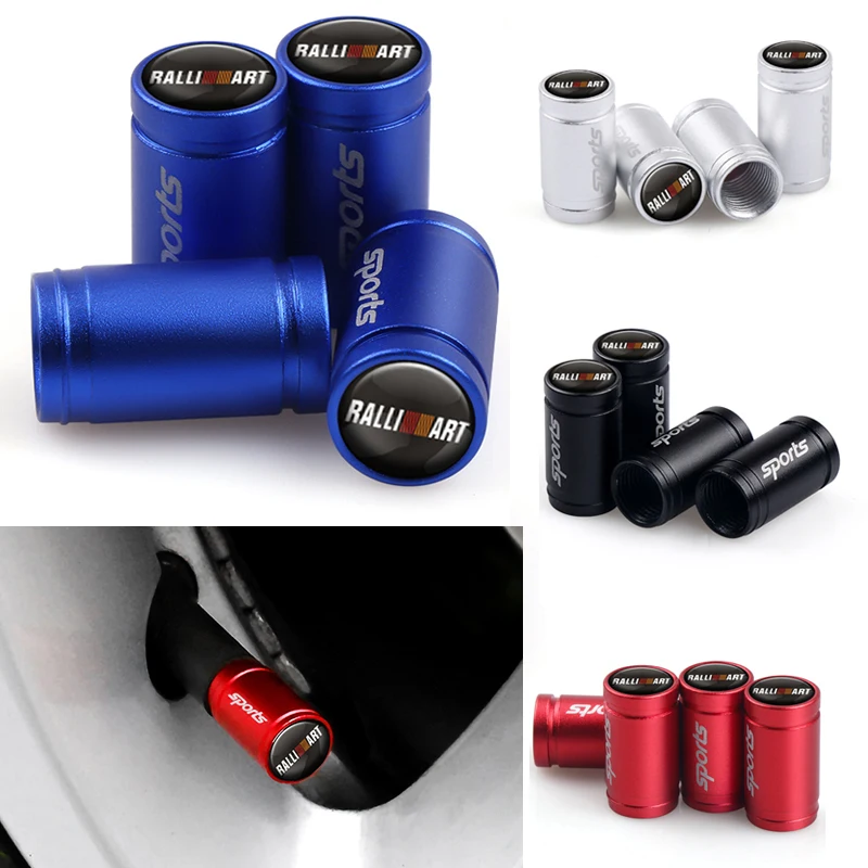 Новинка 4 шт. колпачки для клапанов автомобильных колес чехол Mitsubishi Ralliart Outlander Pajero