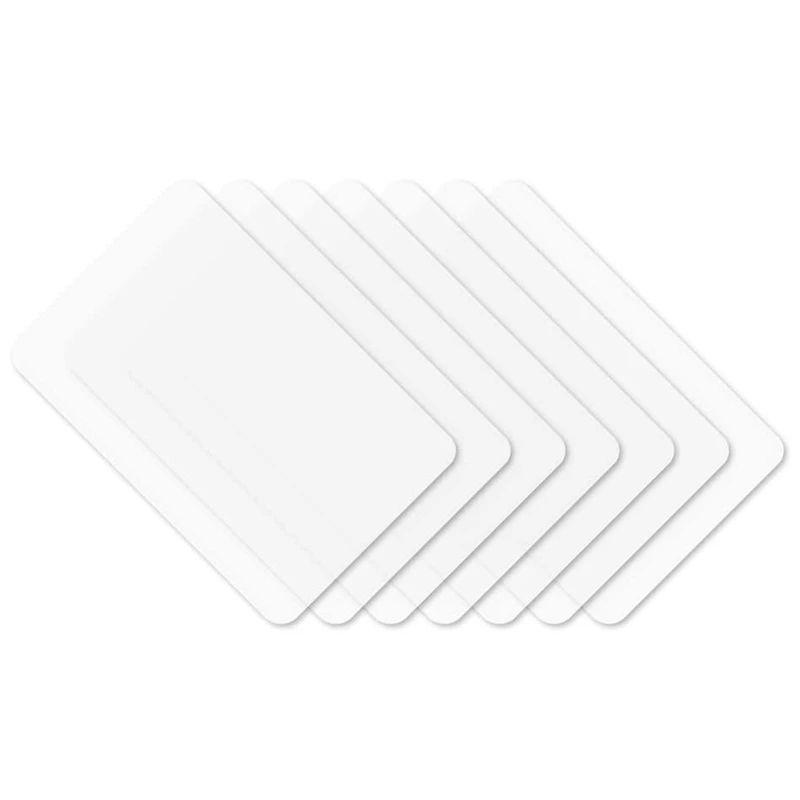 Set of 8 Transparent Place Mats Washable White Dining Table Mat Plastic Non-Slip Anti-Fouling Heat Resistant | Дом и сад